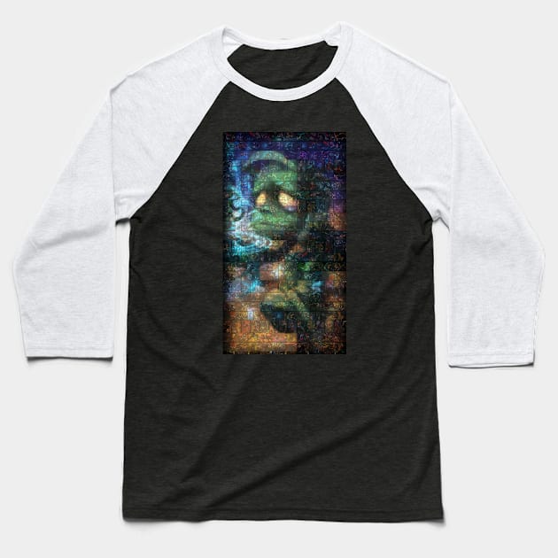 Amumu  Mosaic Portrait 1 Baseball T-Shirt by nowtfancy